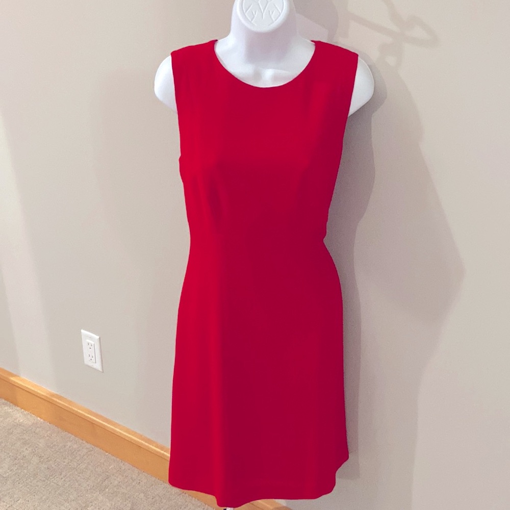 Beautiful and flattering red sheath